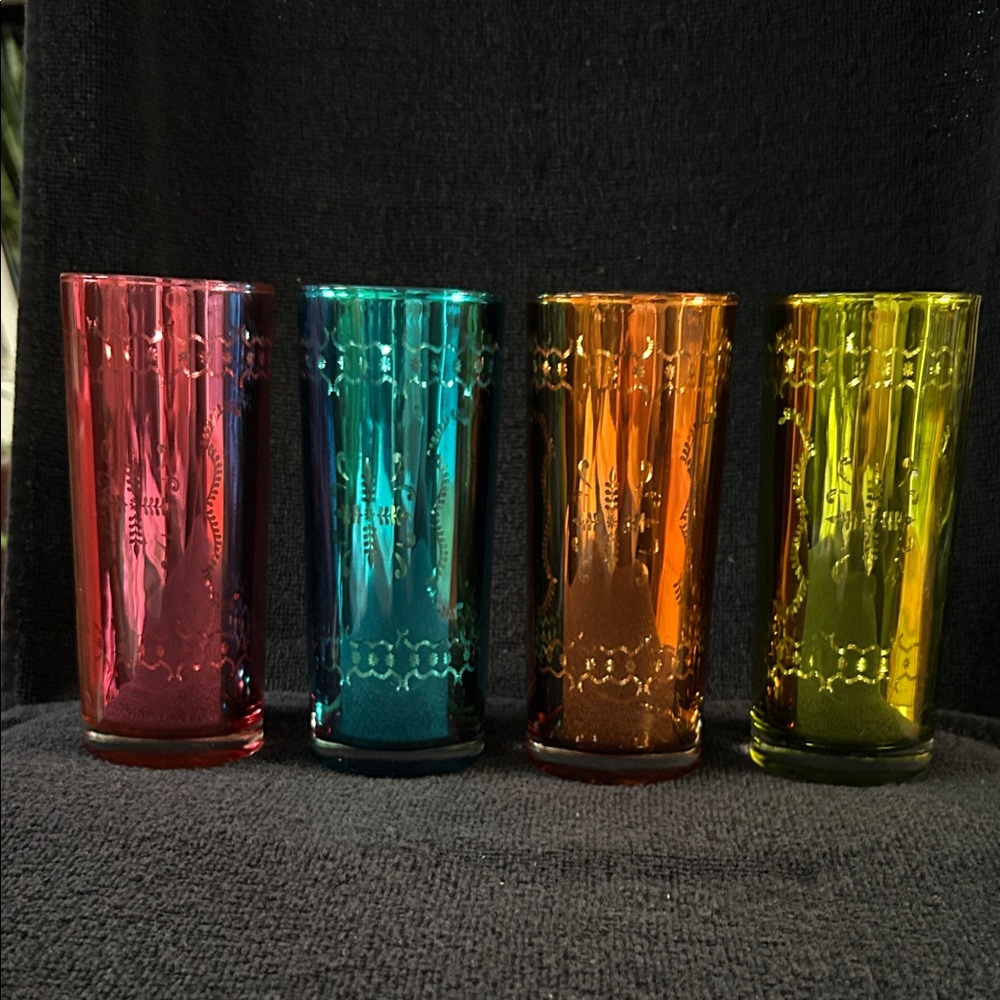 Artland Calypso St. Barth for Target Mercury Glass Embossed Tumblers